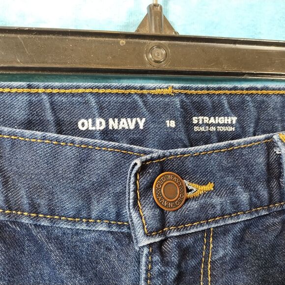 Old Navy Women's Denim Straight Leg Blue Jeans, Size 16 W30/L29 - Picture 5 of 5